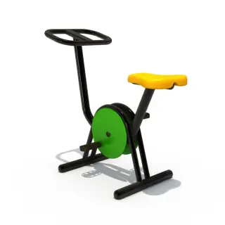 Kids Outdoor Fitness Stationary Bike - Non-Powered Playground Exercise Equipment for Dubai Community Parks - HonPlay