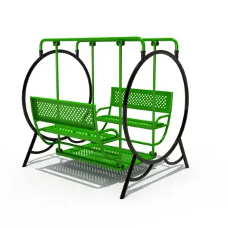 Commercial Face-to-Face Glider Swing - Durable Outdoor Playground Equipment for Warsaw Public Parks - HonPlay