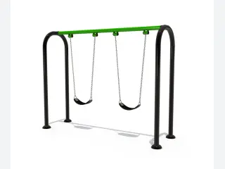 Modern Arch Double Swing Set - Durable Outdoor Playground Equipment — HonPlay