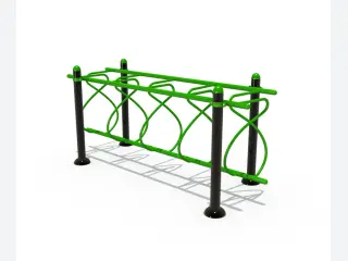 Infinity Loop Bike Rack - Durable Outdoor Park Furniture — HonPlay