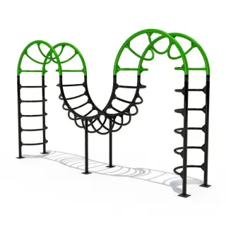 Wave Arch Metal Climber - Outdoor Playground Fitness Equipment for London Public Parks - HonPlay