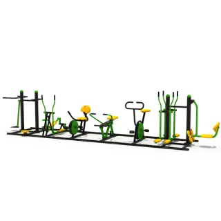 Multi-Station Outdoor Fitness Equipment - Commercial Grade Outdoor Gym for Warsaw Public Parks - HonPlay