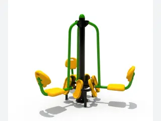 Triple Seated Leg Press - Outdoor Fitness Equipment for Public Parks — HonPlay