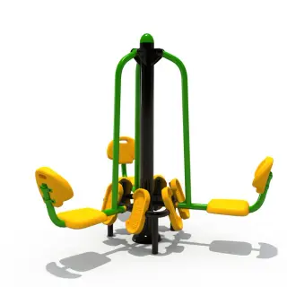 Triple Seated Leg Press - Outdoor Fitness Equipment for Public Parks in Warsaw - HonPlay