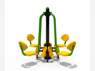 4-Person Outdoor Leg Press Station - Durable Community Fitness Equipment — HonPlay
