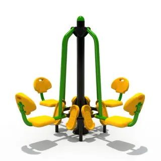 4-Person Outdoor Leg Press Station - Durable Community Fitness Equipment for London Public Parks - HonPlay