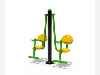 Outdoor Double Seated Pull-Down Trainer - Community Fitness Equipment — HonPlay