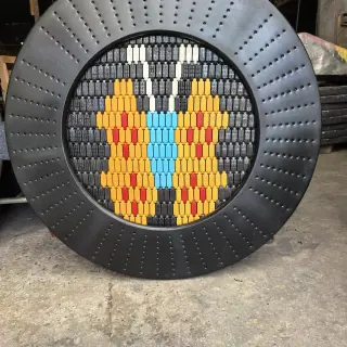 Interactive Butterfly Mosaic Wall Panel - Sensory Play Equipment for Berlin Kindergarten - HonPlay