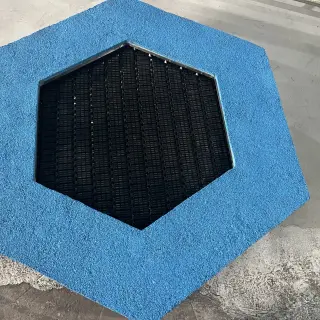 Hexagonal In-ground Trampoline - Outdoor Playground Equipment for Warsaw Public Parks - HonPlay