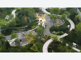 Giant Deer Theme Outdoor Playground - Custom Non-Powered Play Equipment — HonPlay