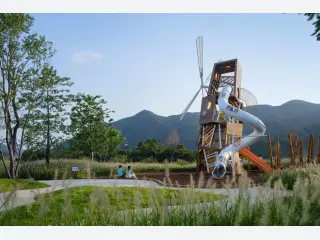 Windmill Adventure Tower - Custom Outdoor Wooden Playground Equipment — HonPlay