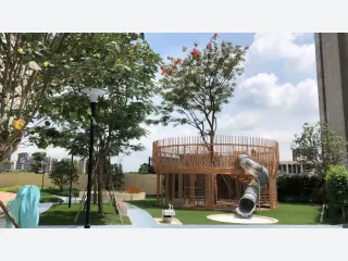Circular Treehouse Playground Structure - Eco-Friendly Outdoor Play Equipment — HonPlay