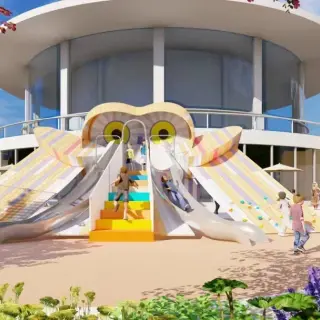 Owl-Themed Multi-Functional Playground Structure - Custom Outdoor Non-Powered Amusement Equipment for Dubai Residential Communities - HonPlay