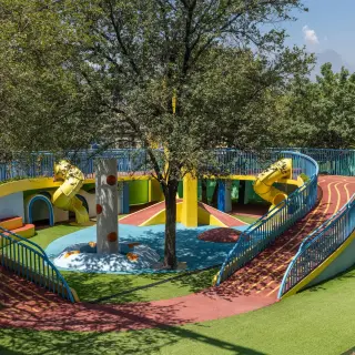 Multi-Level Adventure Playground - Custom Outdoor Play Structure for Mexico City Urban Parks - HonPlay