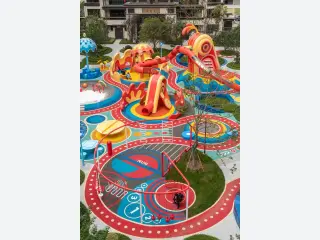 Multi-Functional Outdoor Playground Complex - Custom Non-Powered Play Equipment for Residential Communities — HonPlay