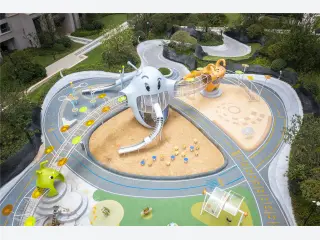 Alien Monster Theme Outdoor Playground - Custom Non-Powered Play Equipment — HonPlay