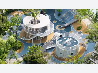Circular Treehouse Adventure Playground - Modern Outdoor Play Equipment — HonPlay