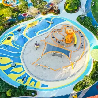 Integrated Circular Outdoor Playground - Commercial Non-Powered Play Equipment for Singapore Urban Parks - HonPlay