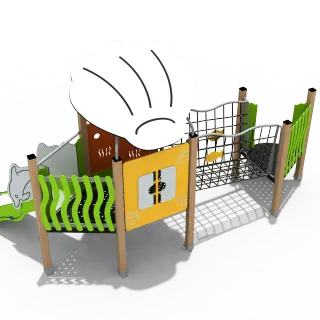 Chef Theme Outdoor Playground - Compact Multi-Activity Play Set for Warsaw Kindergarten - HonPlay