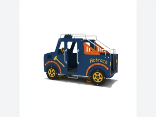 Blue Truck Spring Rider - Commercial Outdoor Playground Equipment — HonPlay