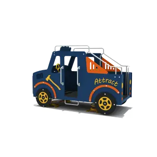 Blue Truck Spring Rider - Commercial Outdoor Playground Equipment for Warsaw Kindergarten - HonPlay