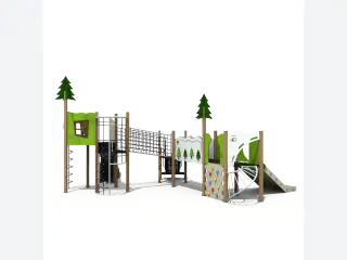 Forest Adventure Multi-Play System - Outdoor Commercial Playground Equipment — HonPlay