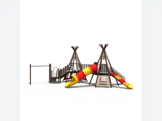 Tribal Teepee Adventure Playground - Themed Outdoor Play Equipment — HonPlay