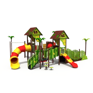 Jungle Treehouse Outdoor Playground - Commercial Grade Play Equipment for Singapore Urban Parks - HonPlay