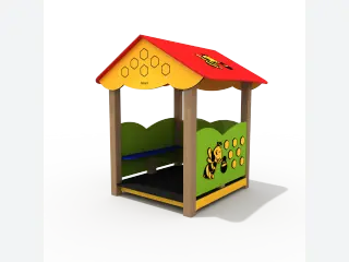 Bee-Themed Outdoor Play House - Durable Kindergarten Playground Equipment — HonPlay
