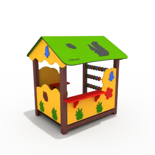 Interactive Nature-Themed Playhouse - Outdoor HDPE Play Equipment for Prague Kindergarten Playgrounds - HonPlay