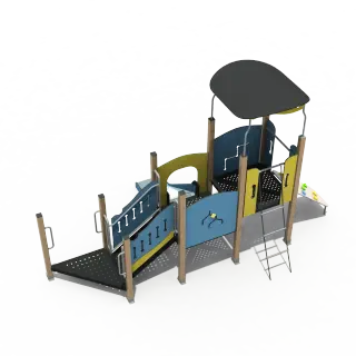 Multi-Level Adventure Playground - Commercial Outdoor Play Equipment for Warsaw Public Parks - HonPlay