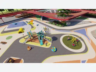 Cloud-Themed Multi-Functional Outdoor Playground - Integrated Play Equipment — HonPlay