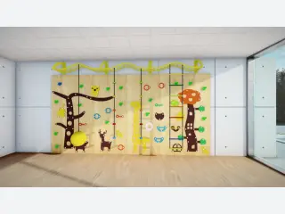 Animal Theme Indoor Climbing Wall - Interactive Sensory Play Equipment — HonPlay