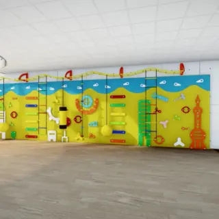 Interactive Sensory Climbing Wall - Educational Indoor Play Equipment for Dubai Kindergarten - HonPlay