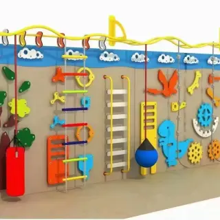 Interactive Sensory Wall Playground - Wall-Mounted Indoor Play Equipment for Warsaw Kindergarten - HonPlay