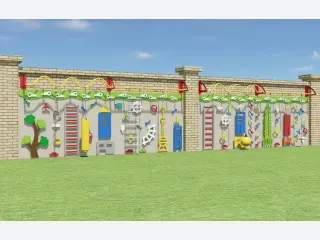 Interactive Wall-Mounted Climbing Panel - Outdoor Sensory Play Equipment — HonPlay