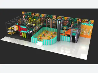 Jungle Adventure Indoor Playground with Sand Pit - Commercial Soft Play Equipment — HonPlay