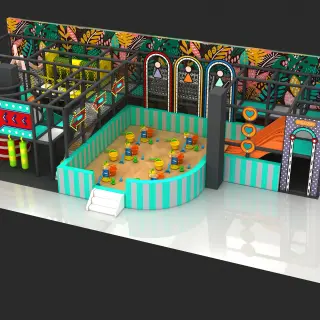 Jungle Adventure Indoor Playground with Sand Pit - Commercial Soft Play Equipment for Dubai Mall Play Zone - HonPlay