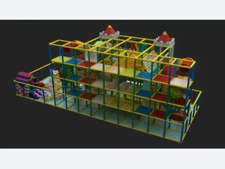 Multi-Level Castle Theme Indoor Playground - Commercial Soft Play Structure — HonPlay