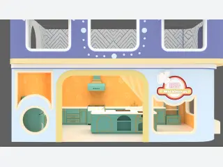 Mini Kitchen Roleplay Playhouse - Interactive Indoor Playground Equipment — HonPlay