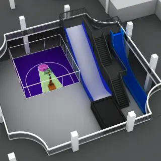 Indoor Sports Adventure Hub - Multi-functional Play Structure for Dubai Mall Play Zone - HonPlay