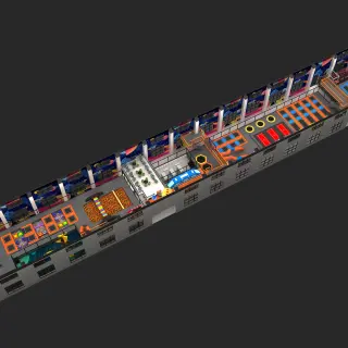 Custom Space-Themed Indoor Trampoline Park - Large Scale Commercial Playground Equipment for Dubai Mall FEC - HonPlay