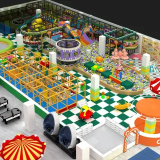 Comprehensive Indoor Adventure Playground - Multi-Level Soft Play Equipment for Dubai Mall Entertainment Zones - HonPlay