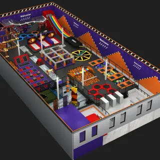 Comprehensive Indoor Trampoline Park - Multi-Functional Adventure Center for Dubai Mall Play Zone - HonPlay