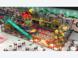 Multi-Level Indoor Jungle Gym with Ball Pit - Commercial Soft Play Equipment — HonPlay