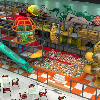 Multi-Level Indoor Jungle Gym with Ball Pit - Commercial Soft Play Equipment for Dubai Shopping Malls - HonPlay