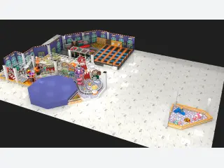 Large Indoor Trampoline Park and Soft Play Combo - Commercial Playground Equipment — HonPlay