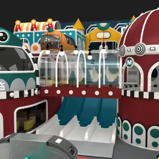 Futuristic Submarine Theme Indoor Playground - Commercial Soft Play Equipment for Warsaw Family Entertainment Centers - HonPlay