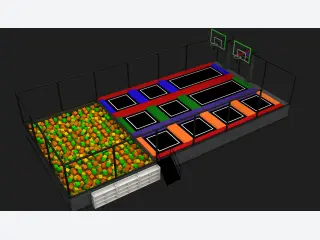 Indoor Trampoline Park with Foam Pit - Commercial Jump Center Equipment — HonPlay