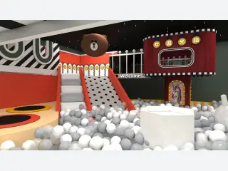 Cartoon Character Themed Indoor Soft Play Center - Custom Ball Pit and Slide — HonPlay